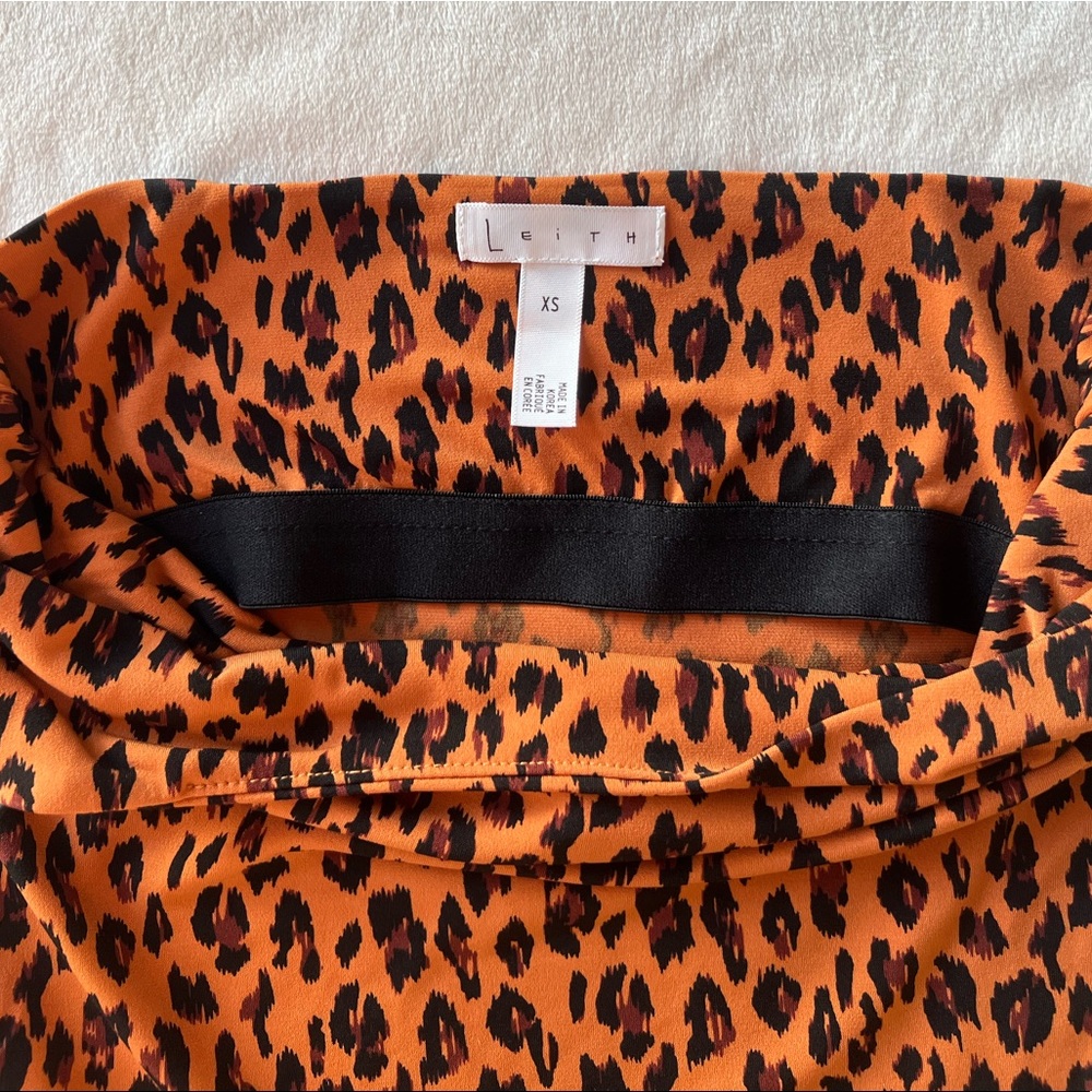 Leith Leopard Print String Tank - image 3